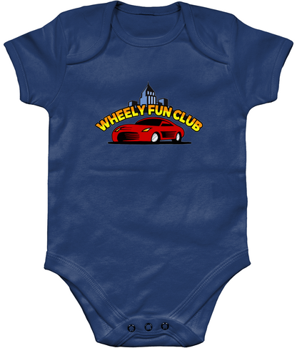 Wheely Fun Club Organic Short Sleeve Baby Bodysuit