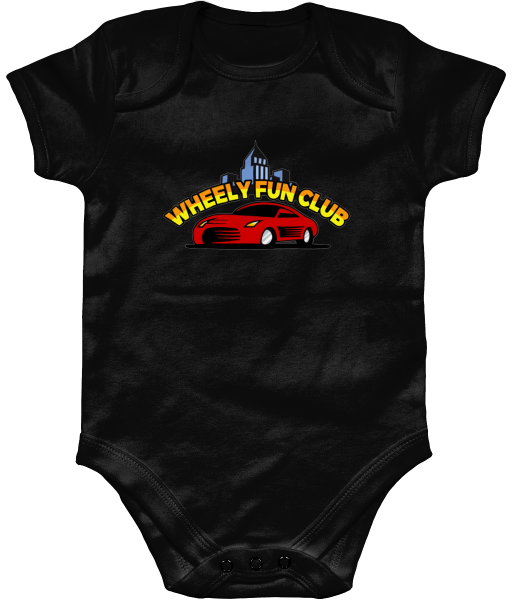 Wheely Fun Club Organic Short Sleeve Baby Bodysuit