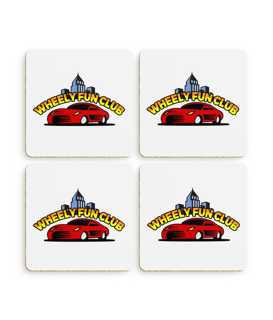 Wheely Fun Club Set of 4 Coasters